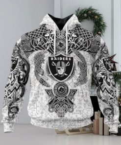 NFL Las Vegas Raiders Norse Viking Symbols 3D Hoodie