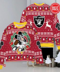 NFL Las Vegas Raiders x Mickey Mouse Christ Ugly Sweater