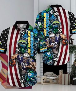 NFL Los Angeles Chargers Hawaii Shirt Mascot Aloha Summer Shirt