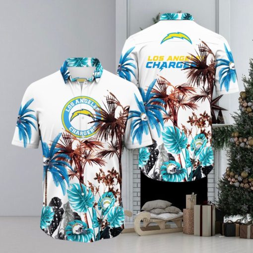 NFL Los Angeles Chargers Hawaii Shirt Palm Tree Aloha Shirt For Fans