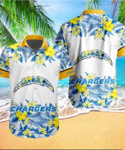 NFL Los Angeles Chargers Hawaiian Shirt Special Floral Tropical Team Spirit hawaiian shirt