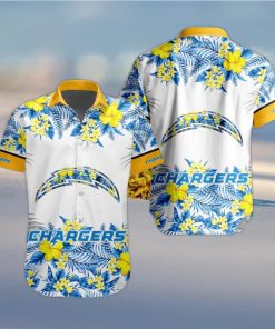 NFL Los Angeles Chargers Hawaiian Shirt Special Floral Tropical Team Spirit