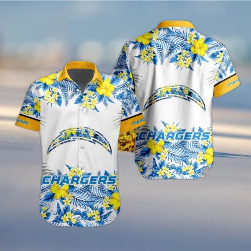 NFL Los Angeles Chargers Hawaiian Shirt Special Floral Tropical Team Spirit