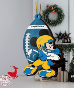 NFL Los Angeles Chargers Mickey Mouse Christmas Ornament 2023 Christmas Tree Decorations