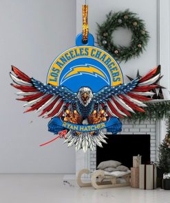 NFL Los Angeles Chargers Xmas Tree Decorations American US Eagle Custom Name Ornament