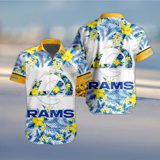 NFL Los Angeles Rams Hawaiian Shirt Special Floral Tropical Team Spirit