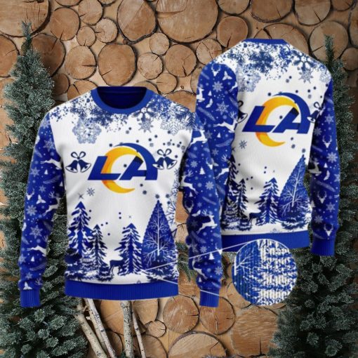 NFL Los Angeles Rams Special Forest Design Christmas Ugly Sweater Christmas Gift