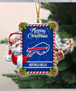 NFL Merry Christmas Buffalo Bills Santa And Reindeer 2023 Christmas Ornament