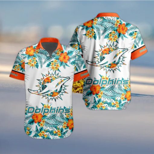 NFL Miami Dolphins Hawaiian Shirt Special Floral Tropical Team Spirit