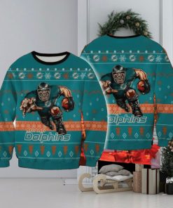 NFL Miami Dolphins Knitted Christmas Sweater Snowball