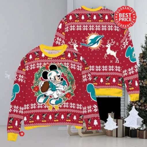 NFL Miami Dolphins x Mickey Mouse Christ Ugly Sweater