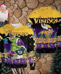 NFL Minnesota Vikings Grinch Christmas AOP Sweater