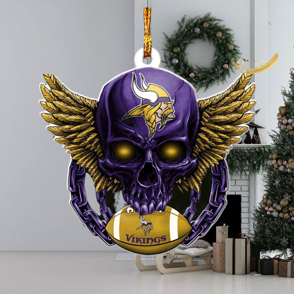 NFL San Francisco 49ers Football Skull Logo 2023 Unique Christmas Ornament  - Limotees