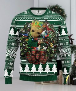 NFL Minnesota Wild Groot Hug Christmas Ugly Sweater