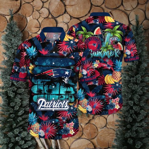 NFL New England Patriots Hawaii Shirt Flower Relaxed Island Wear