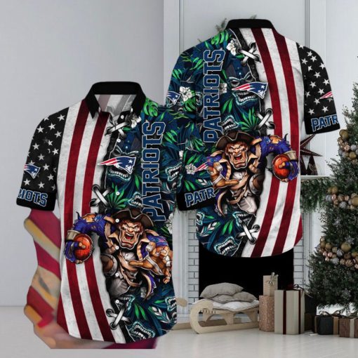 NFL New England Patriots Hawaii Shirt Mascot Aloha Summer Shirt