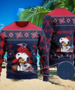 NFL New England Patriots Knitted Christmas Sweater Angelic