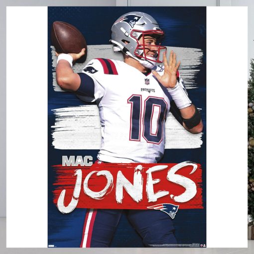 NFL New England Patriots   Mac Jones 22 Wall Poster