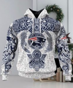 NFL New England Patriots Norse Viking Symbols 3D Hoodie