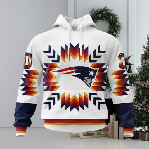 NFL New England Patriots Special Design With Native Pattern Hoodie