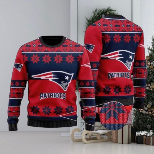 NFL New England Patriots Ugly Christmas 3D Sweater Men