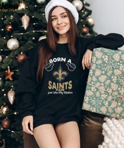 NFL New Orleans Saints Born A Fan Just Like My Mother T Shirt