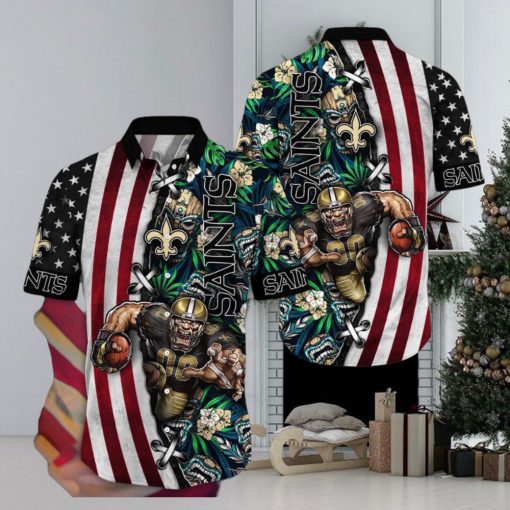 NFL New Orleans Saints Hawaii Shirt Mascot Aloha Summer Shirt