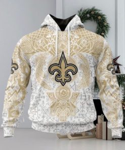 NFL New Orleans Saints Norse Viking Symbols 3D Hoodie