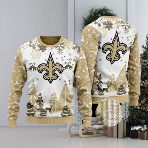 NFL New Orleans Saints Special Christmas Ugly Sweater Design