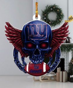 NFL New York Giants 2023 Holiday Gifts Xmas Skull Tree Decorations Ornament