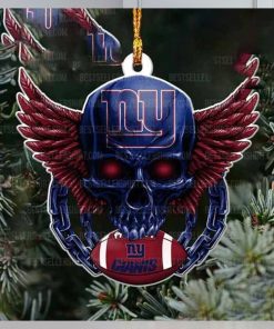 NFL New York Giants Football Skull Logo Unique 2023 Christmas Ornament