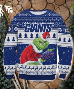 NFL New York Giants Grinch AOP Ugly Christmas Sweater Christmas Gift For Men And Women