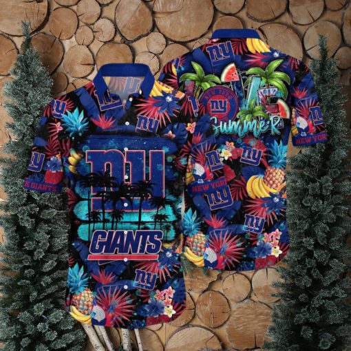 NFL New York Giants Hawaii Shirt Flower Relaxed Island Wear