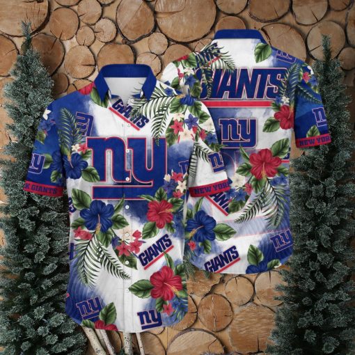 NFL New York Giants Hawaii Shirt Flower Trendy Floral Tops