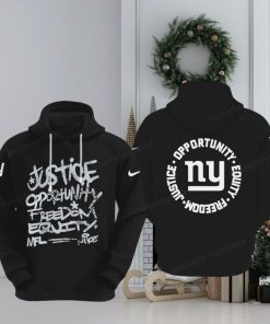 NFL New York Giants Justice Opportunity Equity Freedom Hoodie