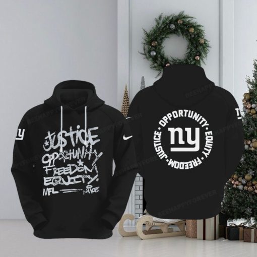 NFL New York Giants Justice Opportunity Equity Freedom Hoodie