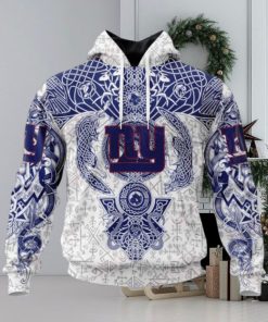 NFL New York Giants Norse Viking Symbols 3D Hoodie