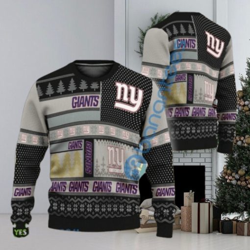 NFL New York Giants Slogan Design Ugly Christmas Sweater