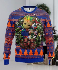 NFL New York Islanders Groot Hug Christmas Ugly Sweater