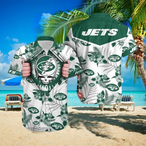 NFL New York Jets Grateful Dead Hawaiian Shirt Trendy Summer Gift