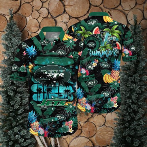 NFL New York Jets Hawaii Shirt Flower Relaxed Island Wear