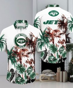 NFL New York Jets Hawaii Shirt Palm Tree Aloha Shirt For Fans