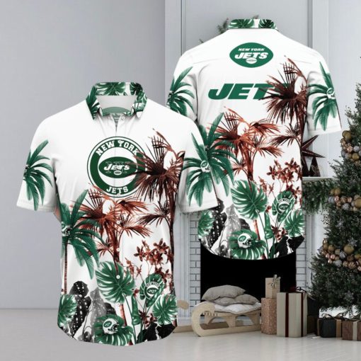 NFL New York Jets Hawaii Shirt Palm Tree Aloha Shirt For Fans