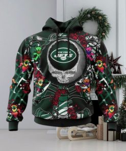 NFL New York Jets Mix Grateful Dead, Personalized Name & Number Specialized Concepts Kits 3D Hoodie