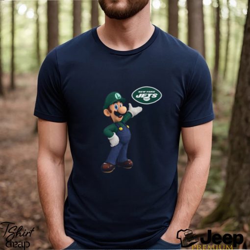 NFL New York Jets T Shirt Print Mario Nfl Tshirt Mario For Fans