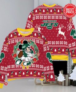 NFL New York Jets x Mickey Mouse Christ Ugly Sweater