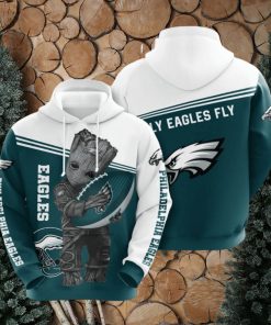 NFL Philadelphia Eagles Baby Groot Pullover Hoodie