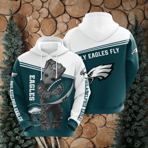 NFL Philadelphia Eagles Baby Groot Pullover Hoodie