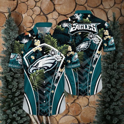 NFL Philadelphia Eagles Hawaii Shirt Flower Vibrant Beachy Shirts