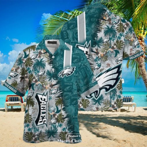 NFL Philadelphia Eagles Hawaiian Shirt Beach Gift For Dad Yl1iS801R